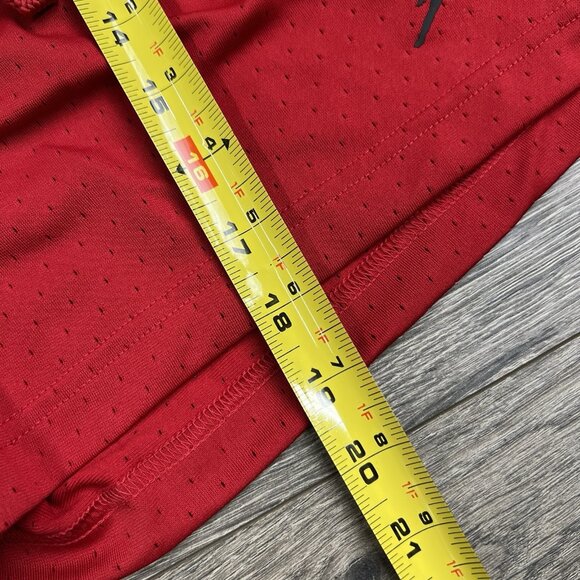 Jordan Basketball Shorts Sz Large Mens Red Dri Fit Mesh $40 - Picture 3 of 10